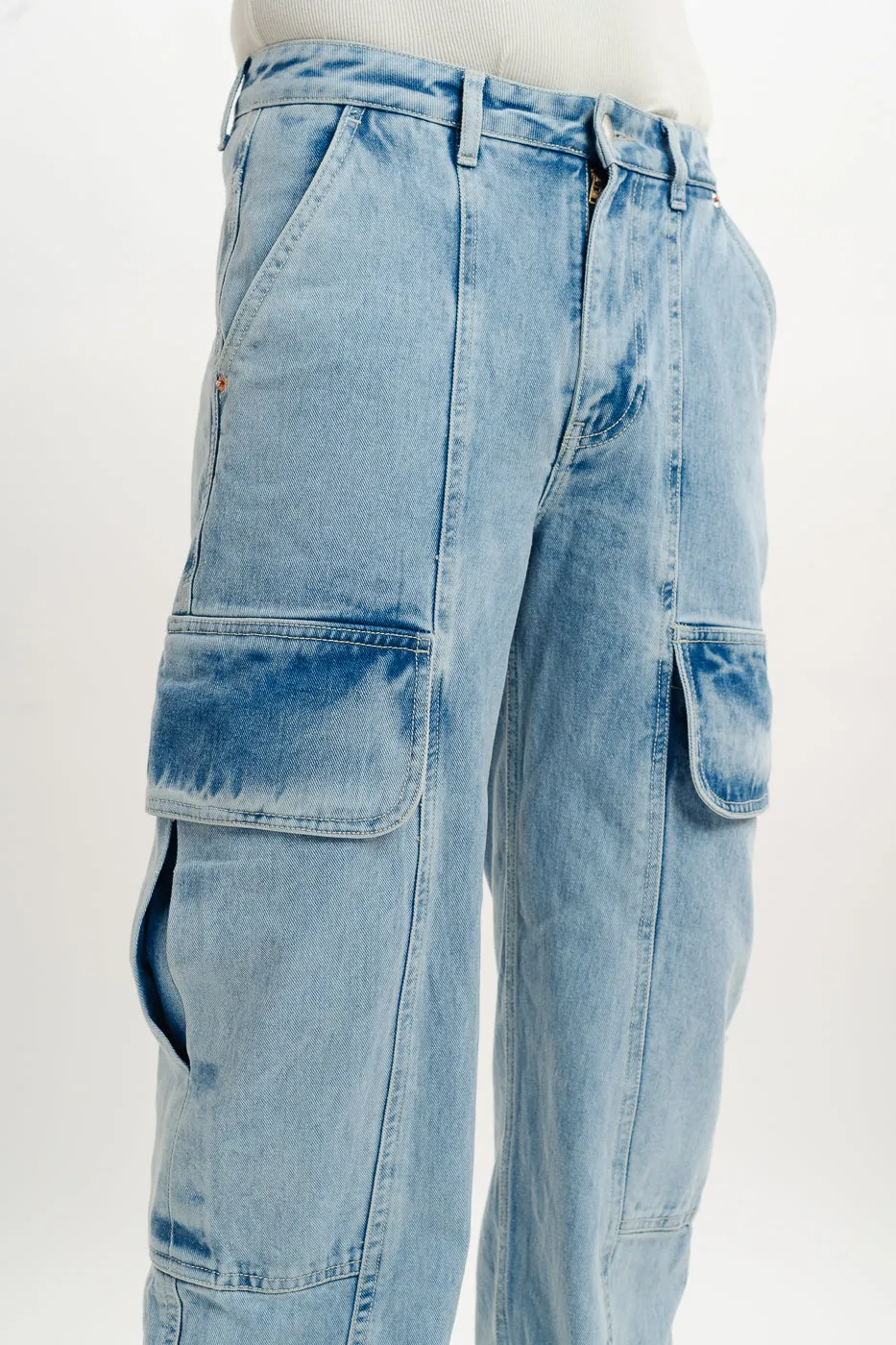Men's Light Blue Relaxed Jeans