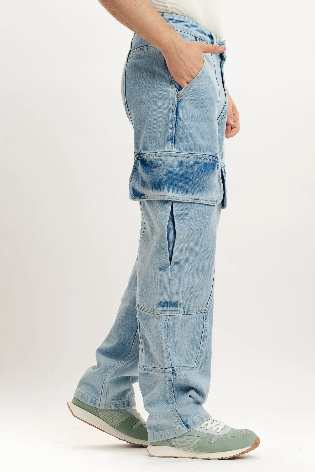 Men's Light Blue Relaxed Jeans