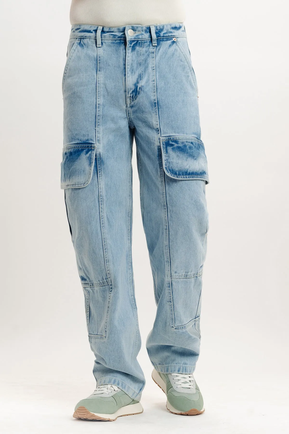 Men's Light Blue Relaxed Jeans