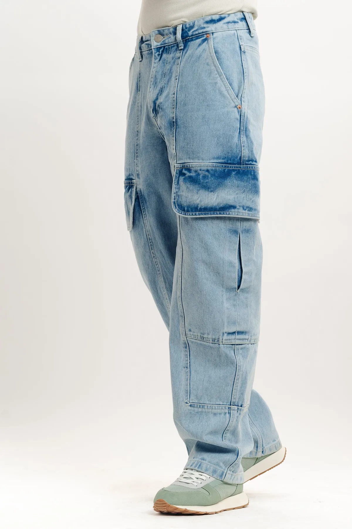 Men's Light Blue Relaxed Jeans