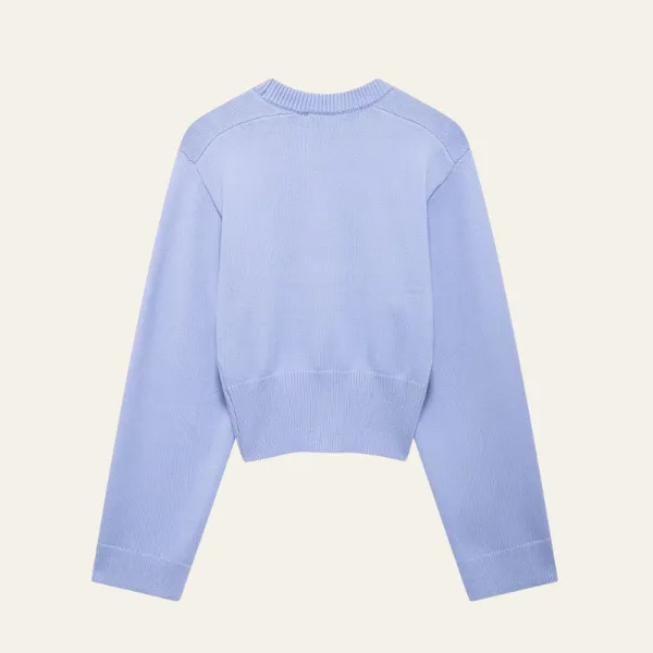 MILAN CROPPED KNIT SWEATER