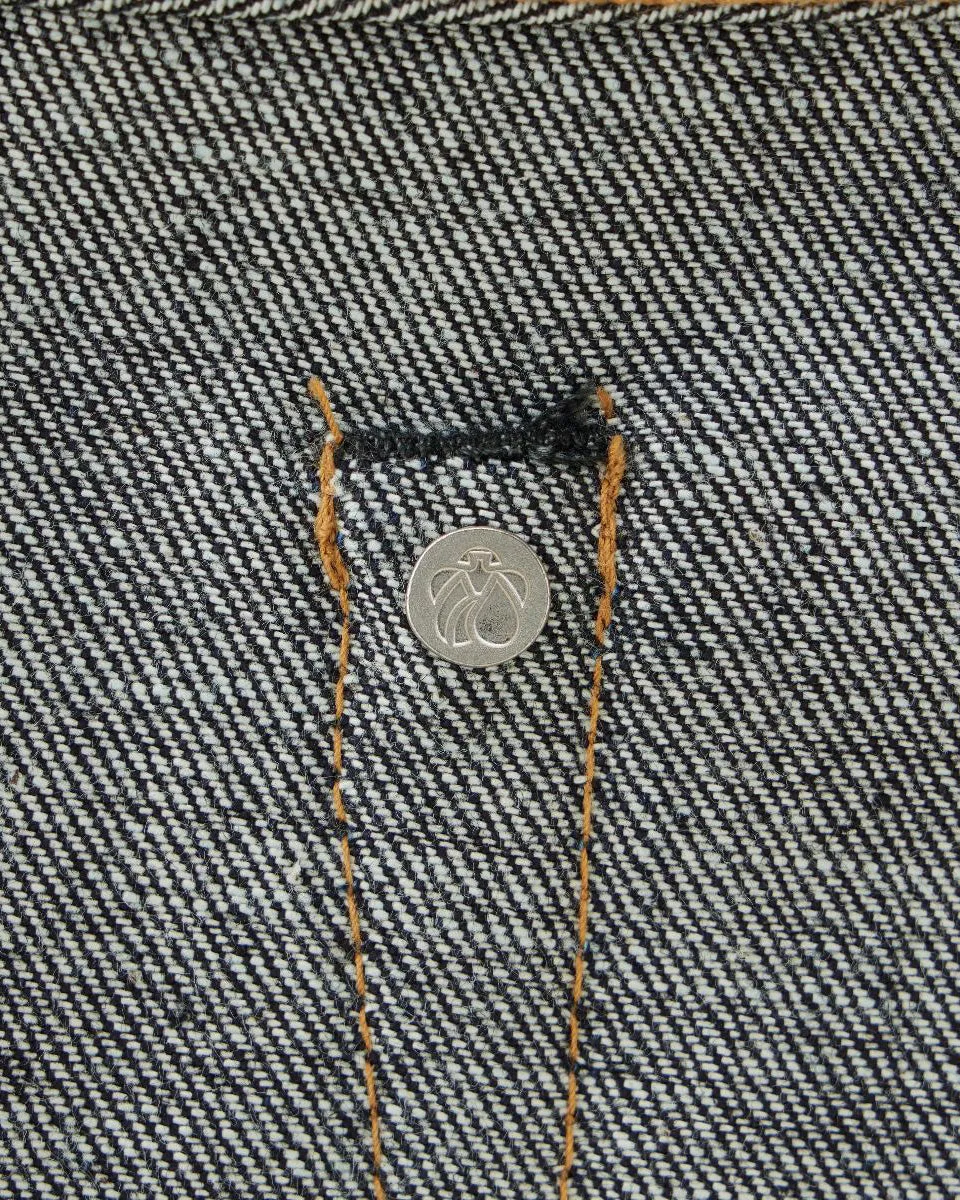 Momotaro Jeans #400 Standard Wide Fit Mens Jeans - 14.7oz Zimbabwe Cotton Selvedge Denim / Button