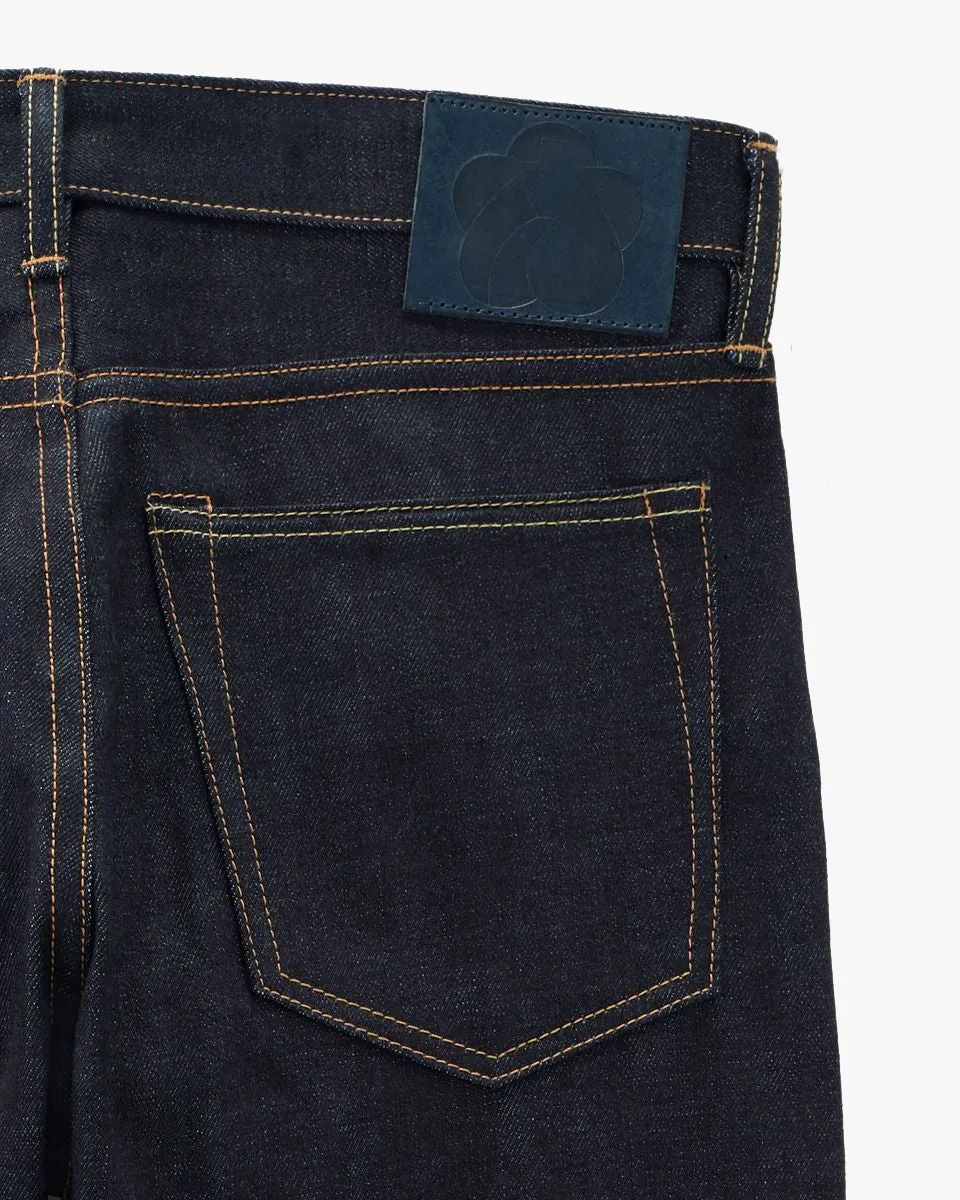 Momotaro Jeans #400 Standard Wide Fit Mens Jeans - 14.7oz Zimbabwe Cotton Selvedge Denim / Button