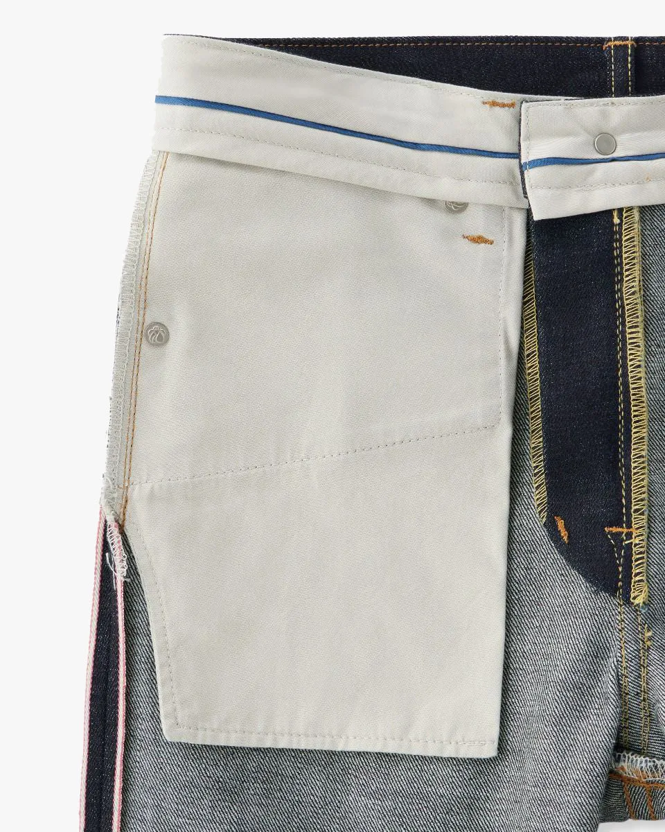 Momotaro Jeans #400 Standard Wide Fit Mens Jeans - 14.7oz Zimbabwe Cotton Selvedge Denim / Button