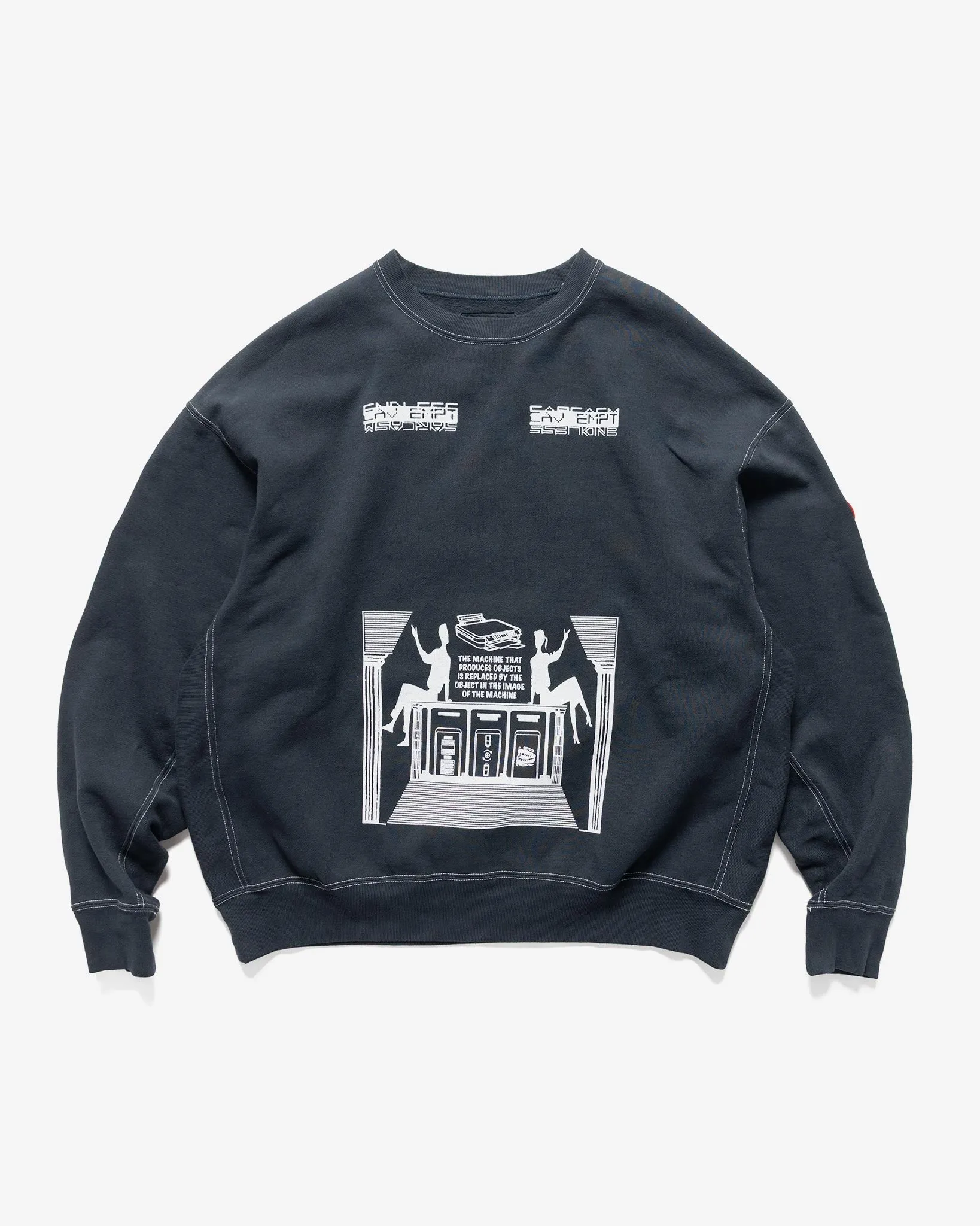 Overdye Md Machines Crew Neck Black