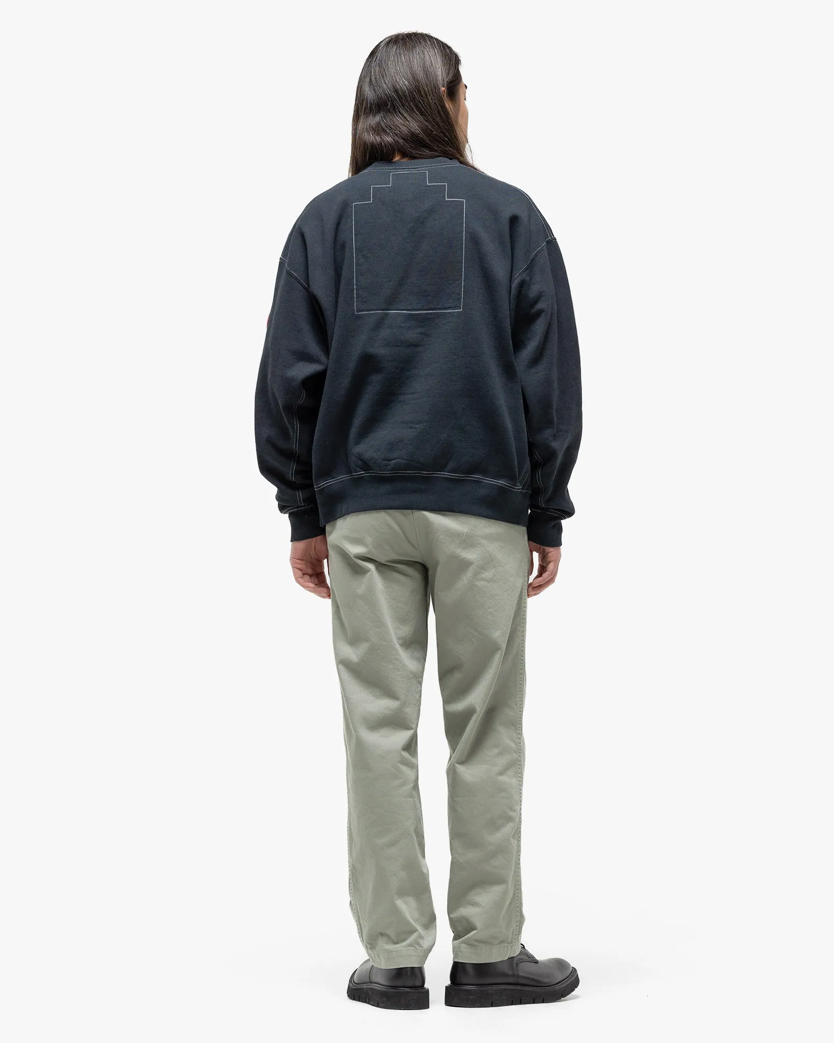 Overdye Md Machines Crew Neck Black