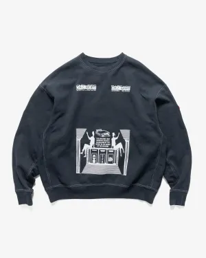 Overdye Md Machines Crew Neck Black