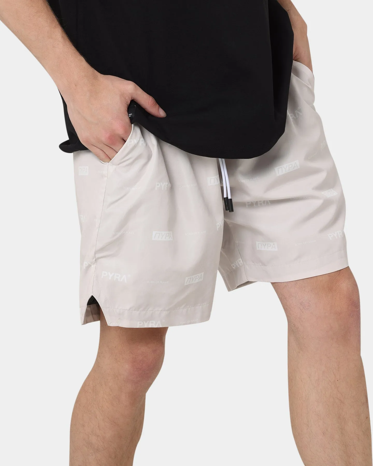 PYRA Parachute Shorts Oyster