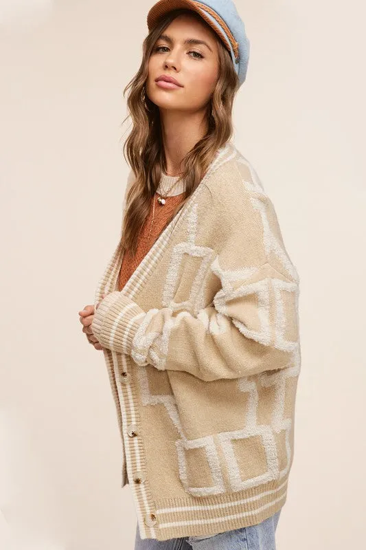 Reina Gold Button Cardigan