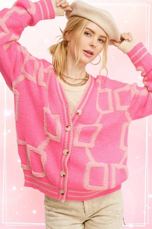 Reina Gold Button Cardigan