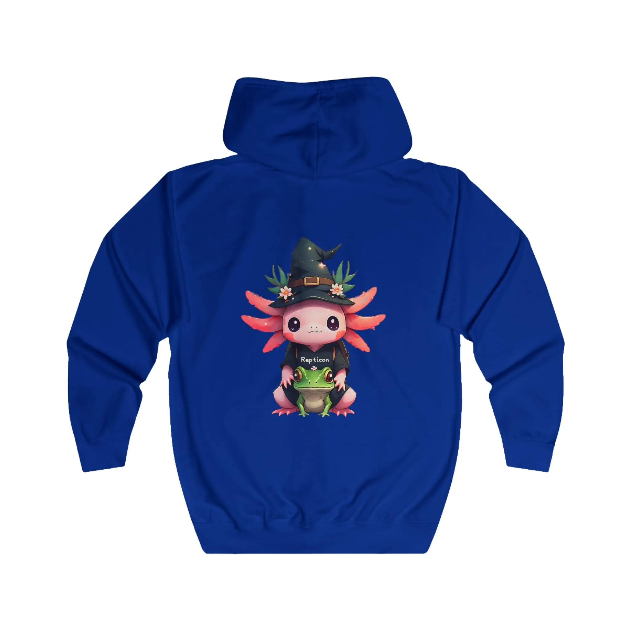 Repticon Unisex Full Zip Hoodie w/ Axolotl