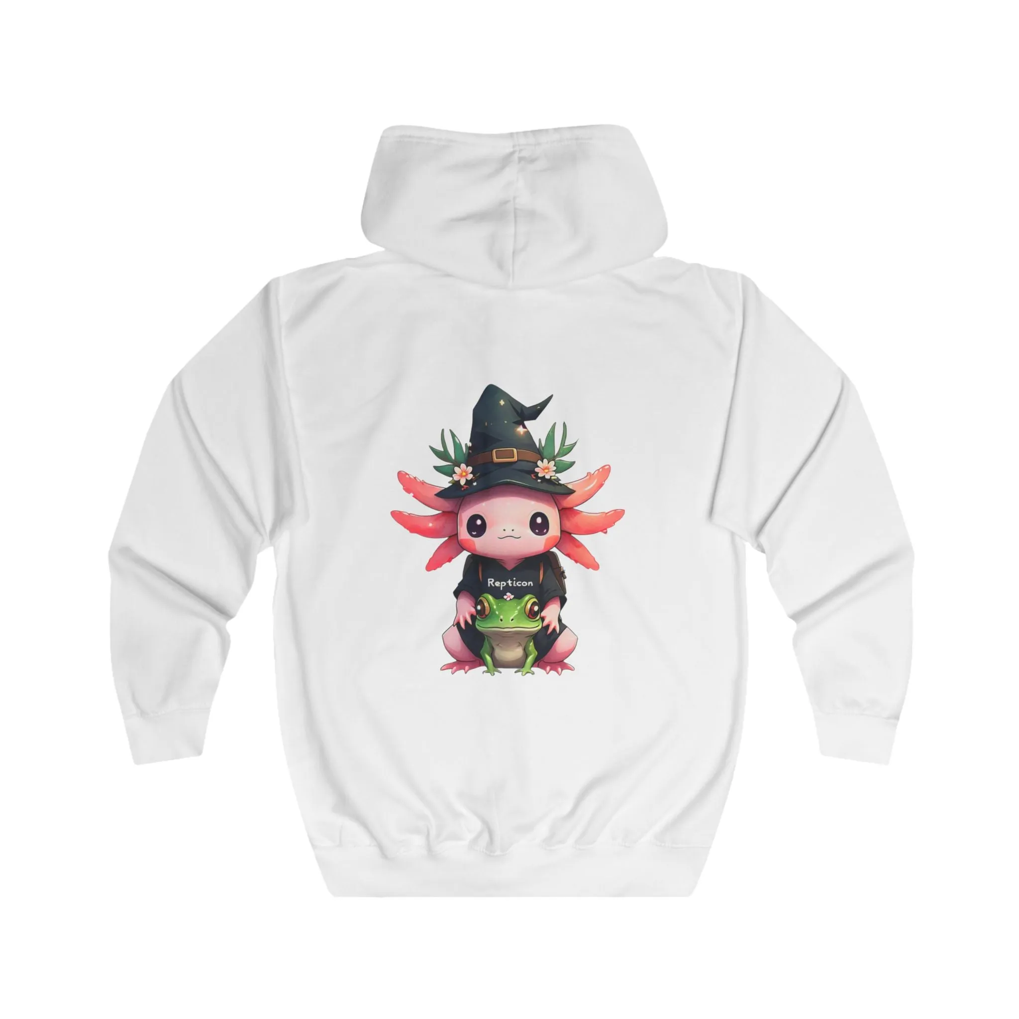 Repticon Unisex Full Zip Hoodie w/ Axolotl