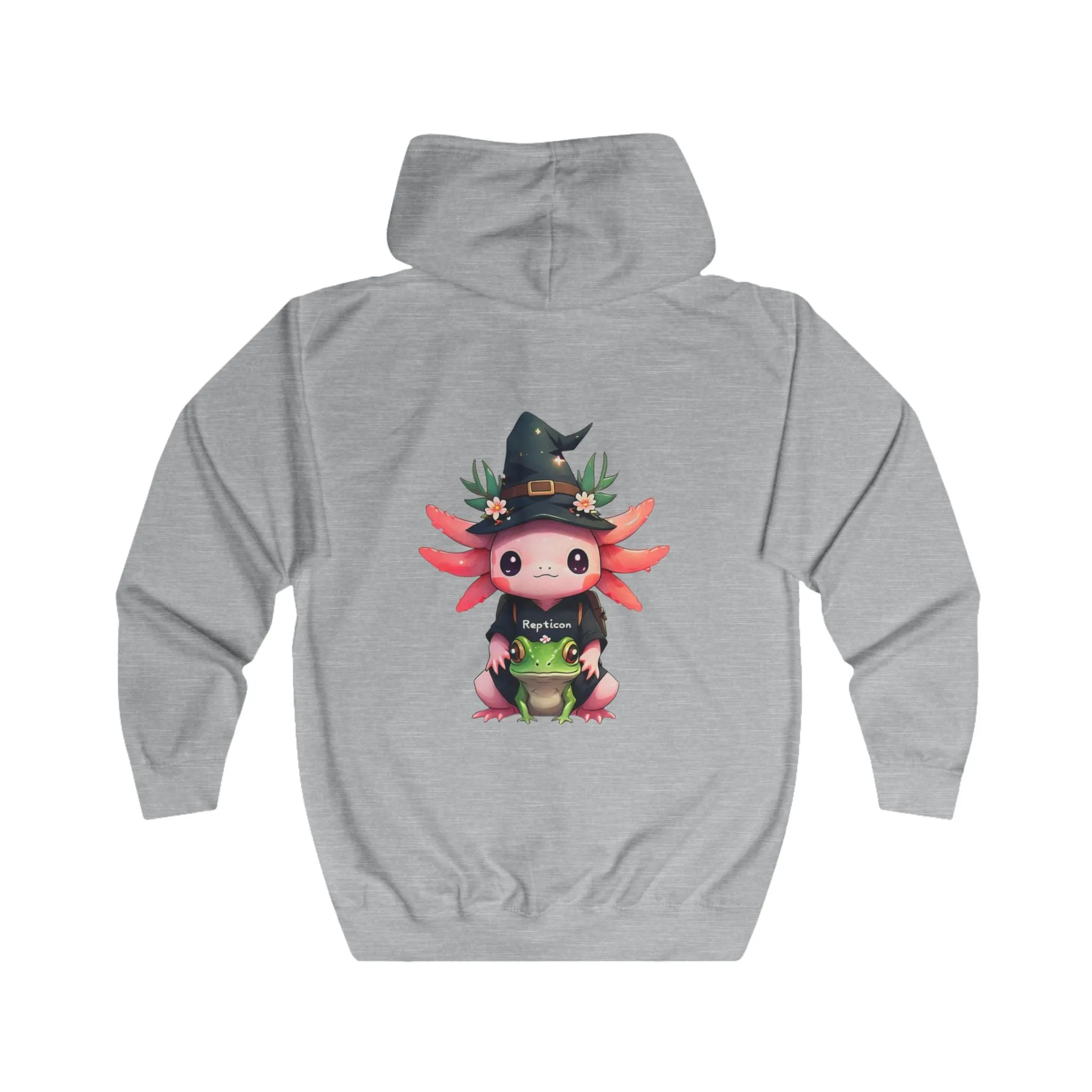 Repticon Unisex Full Zip Hoodie w/ Axolotl