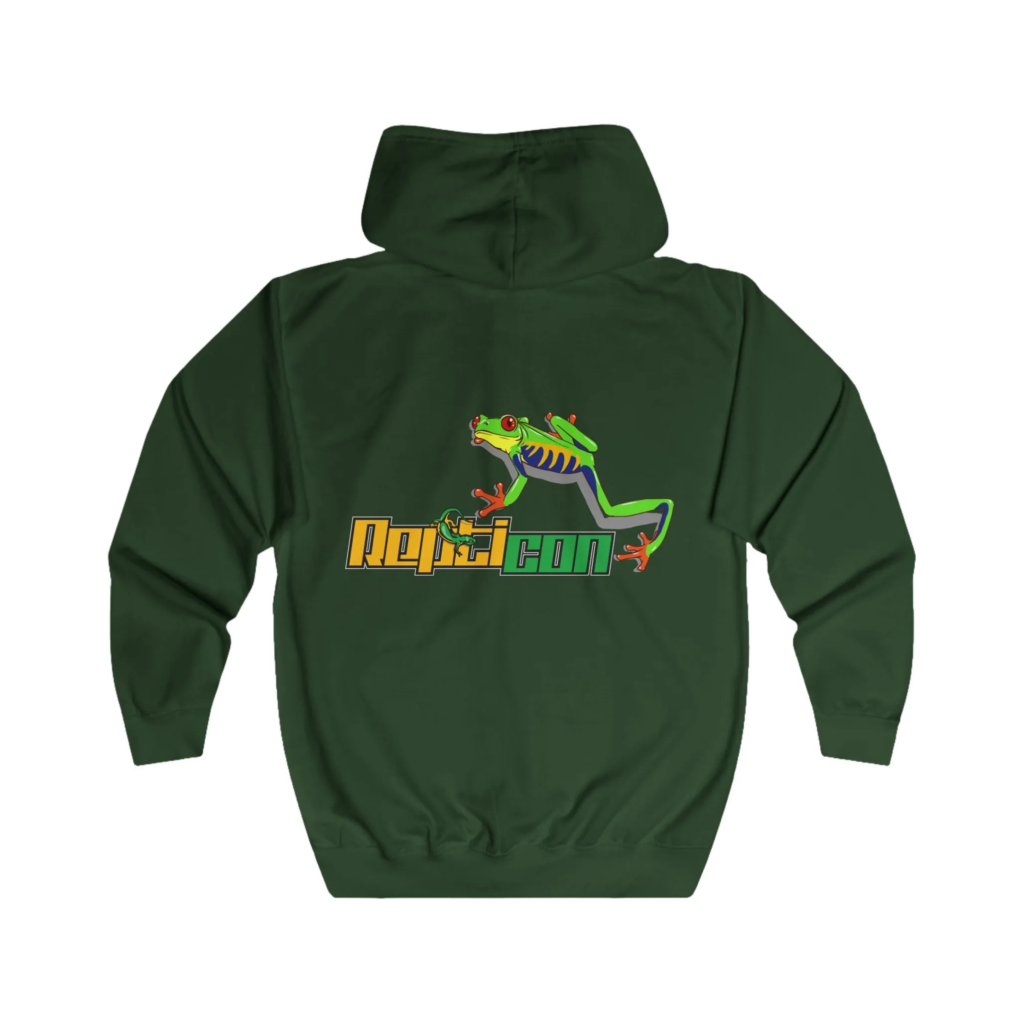 Repticon Unisex Full Zip Hoodie w/ Red-Eyed Tree Frog