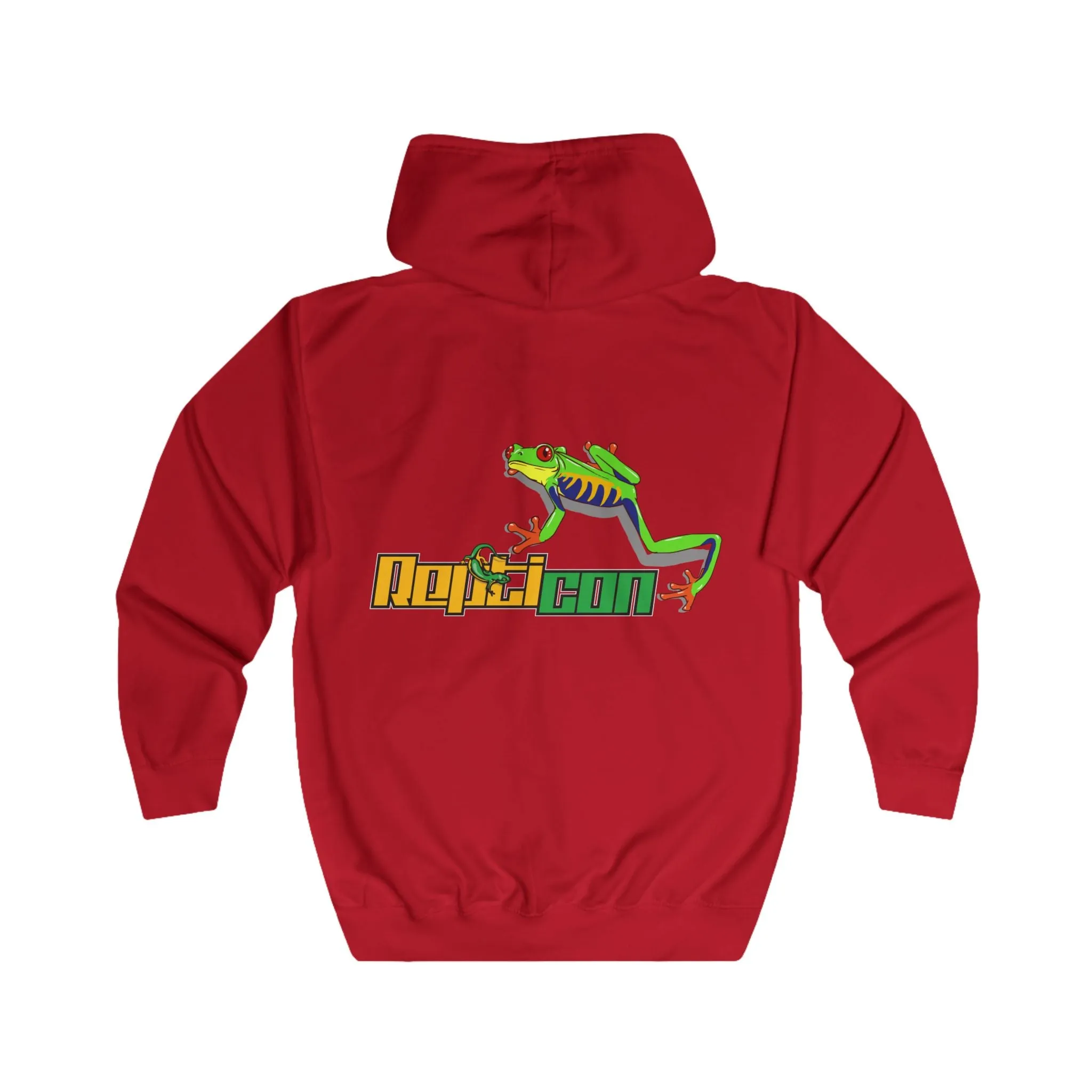 Repticon Unisex Full Zip Hoodie w/ Red-Eyed Tree Frog