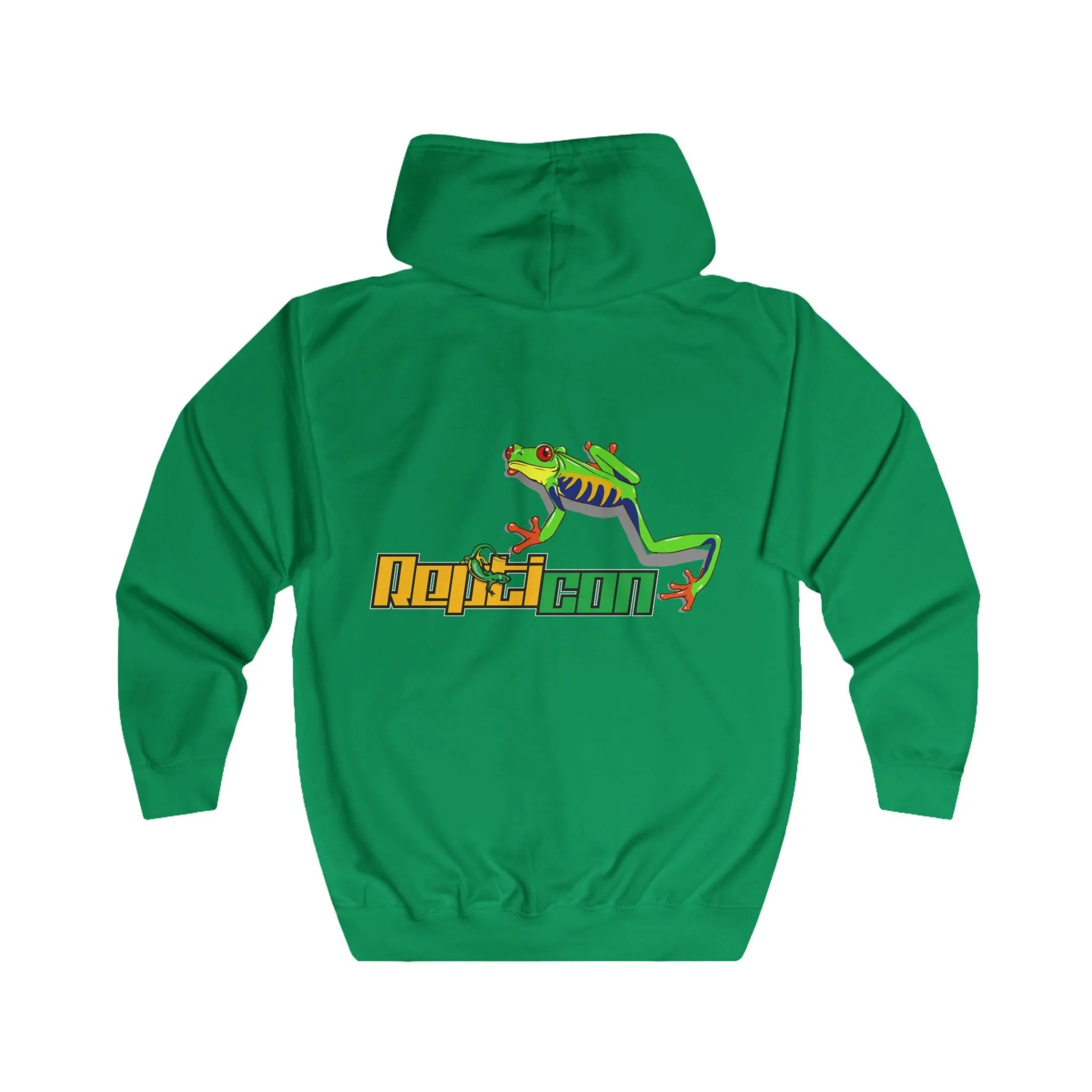 Repticon Unisex Full Zip Hoodie w/ Red-Eyed Tree Frog