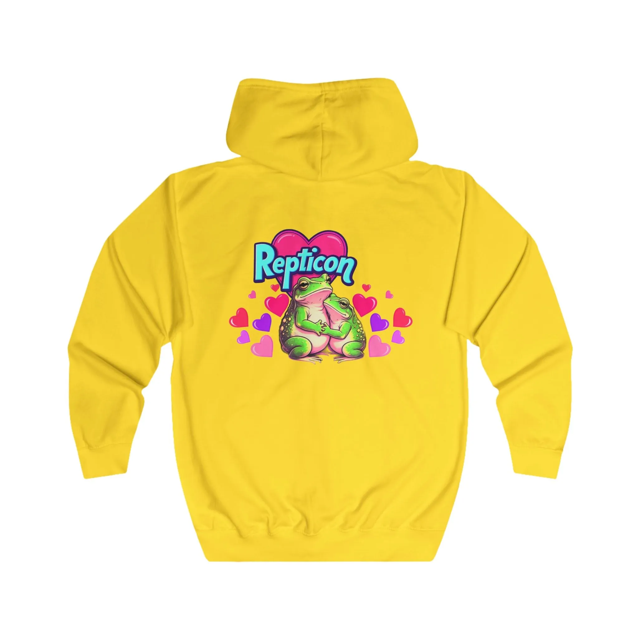 Repticon Unisex Full Zip Hoodie w/ Valentine Frogs