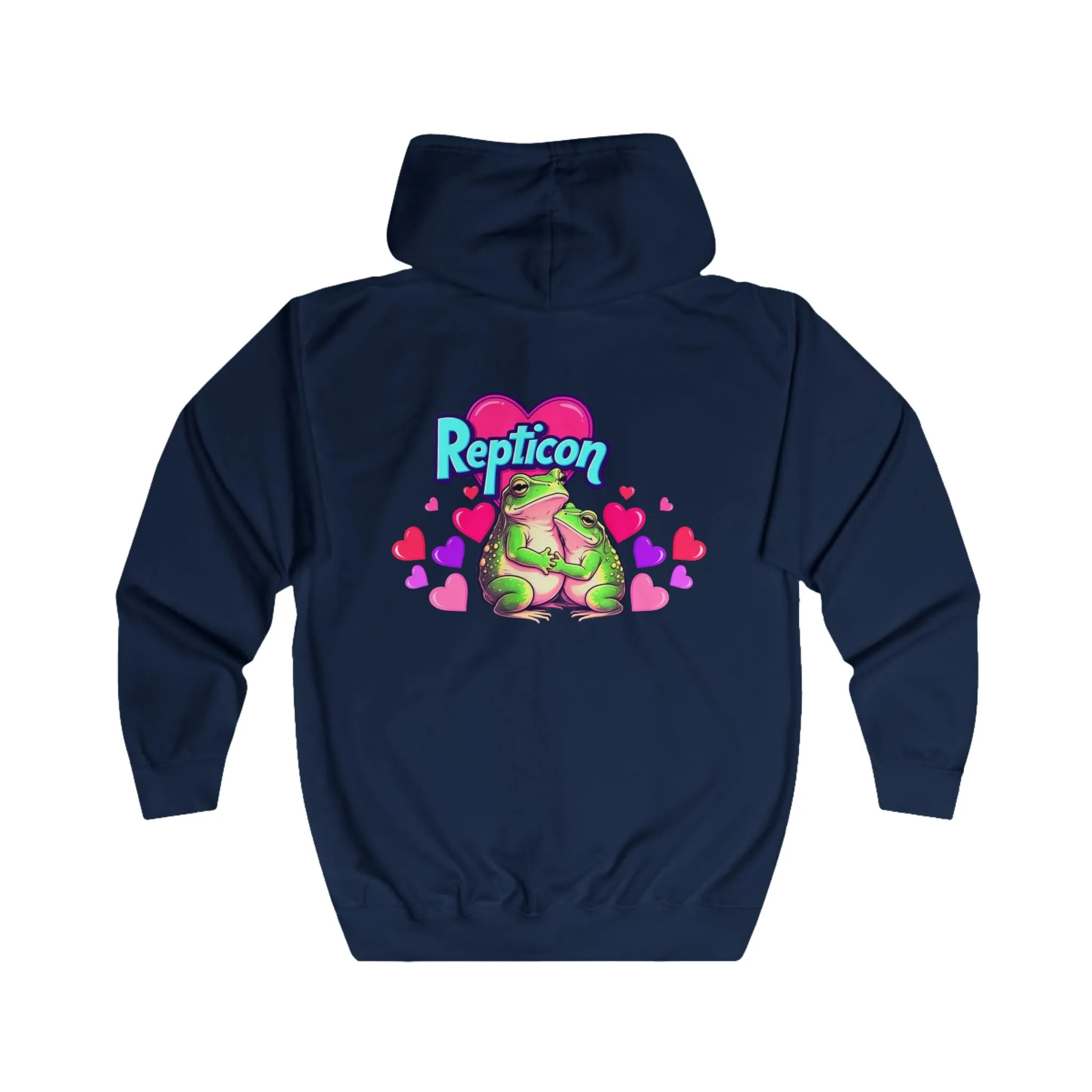Repticon Unisex Full Zip Hoodie w/ Valentine Frogs