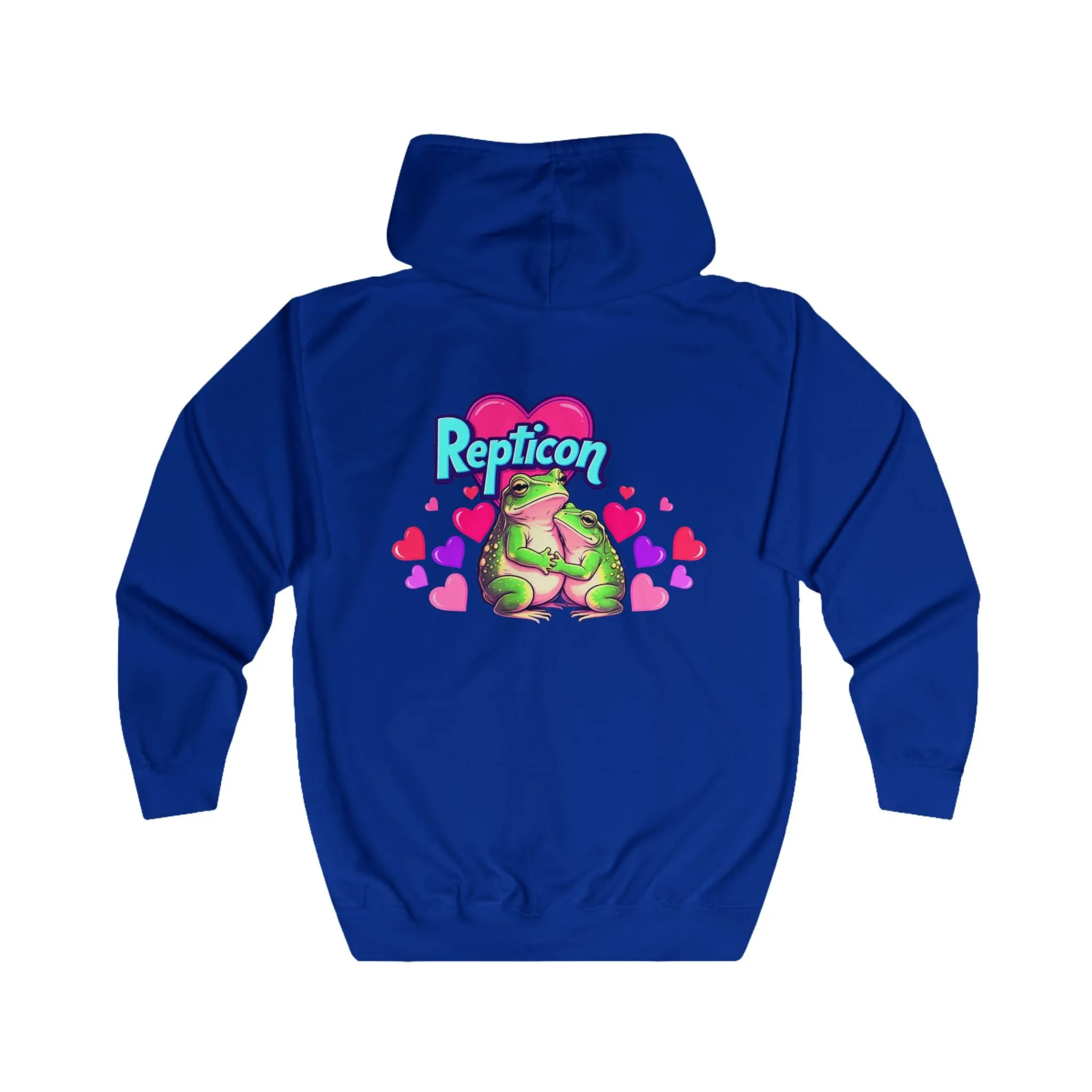 Repticon Unisex Full Zip Hoodie w/ Valentine Frogs