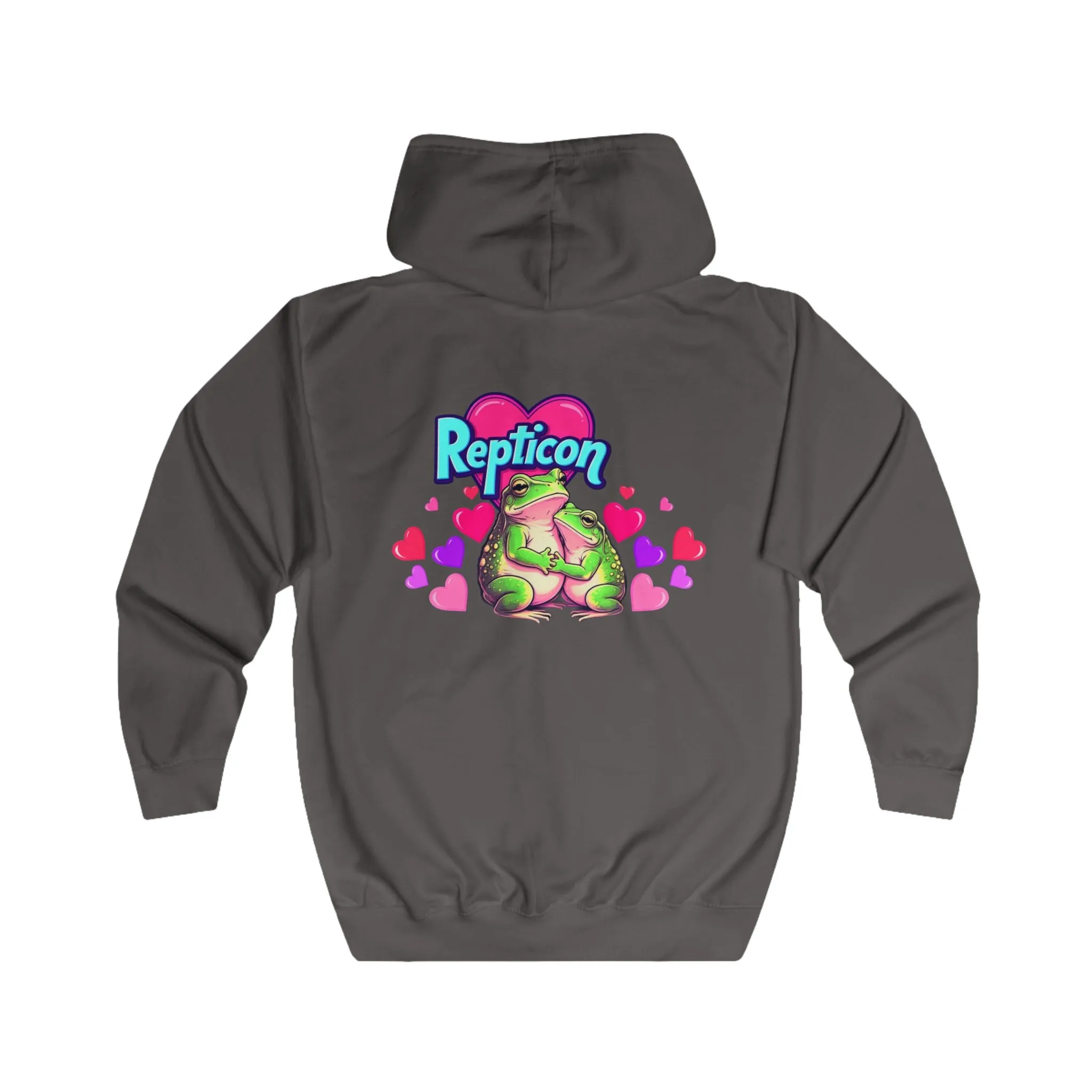 Repticon Unisex Full Zip Hoodie w/ Valentine Frogs
