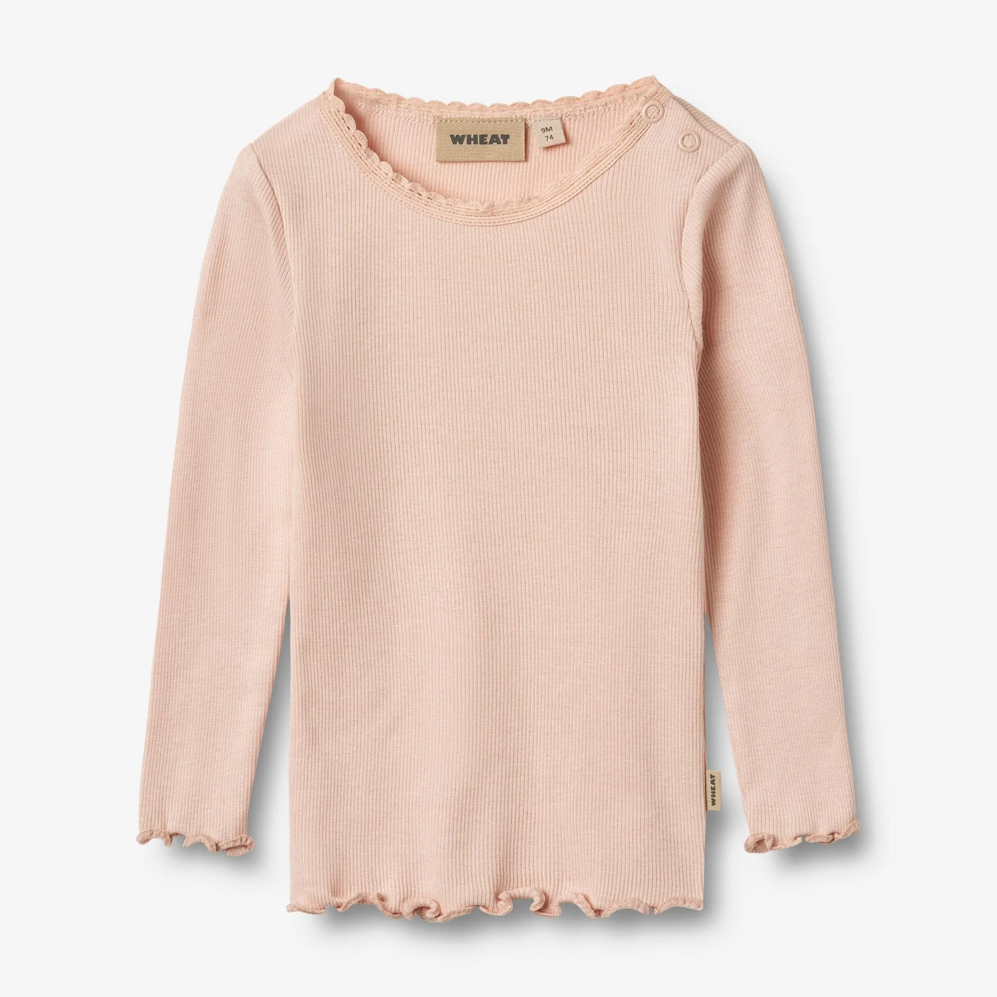 Rib T-shirt L/S Reese - powder