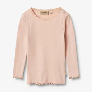 Rib T-shirt L/S Reese - powder