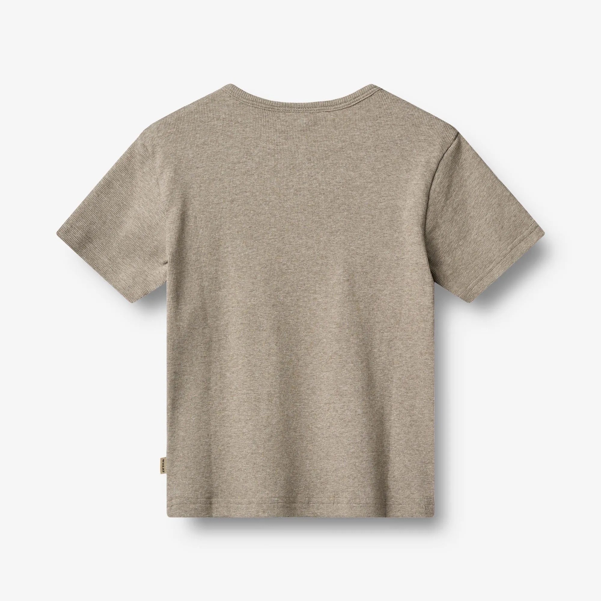 Rib T-Shirt S/S Lumi - gravel melange