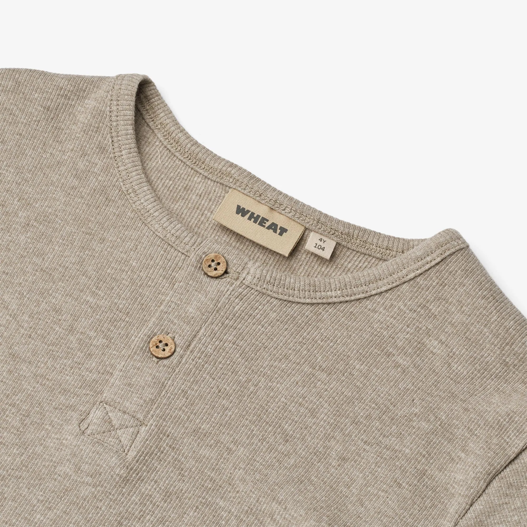 Rib T-Shirt S/S Lumi - gravel melange