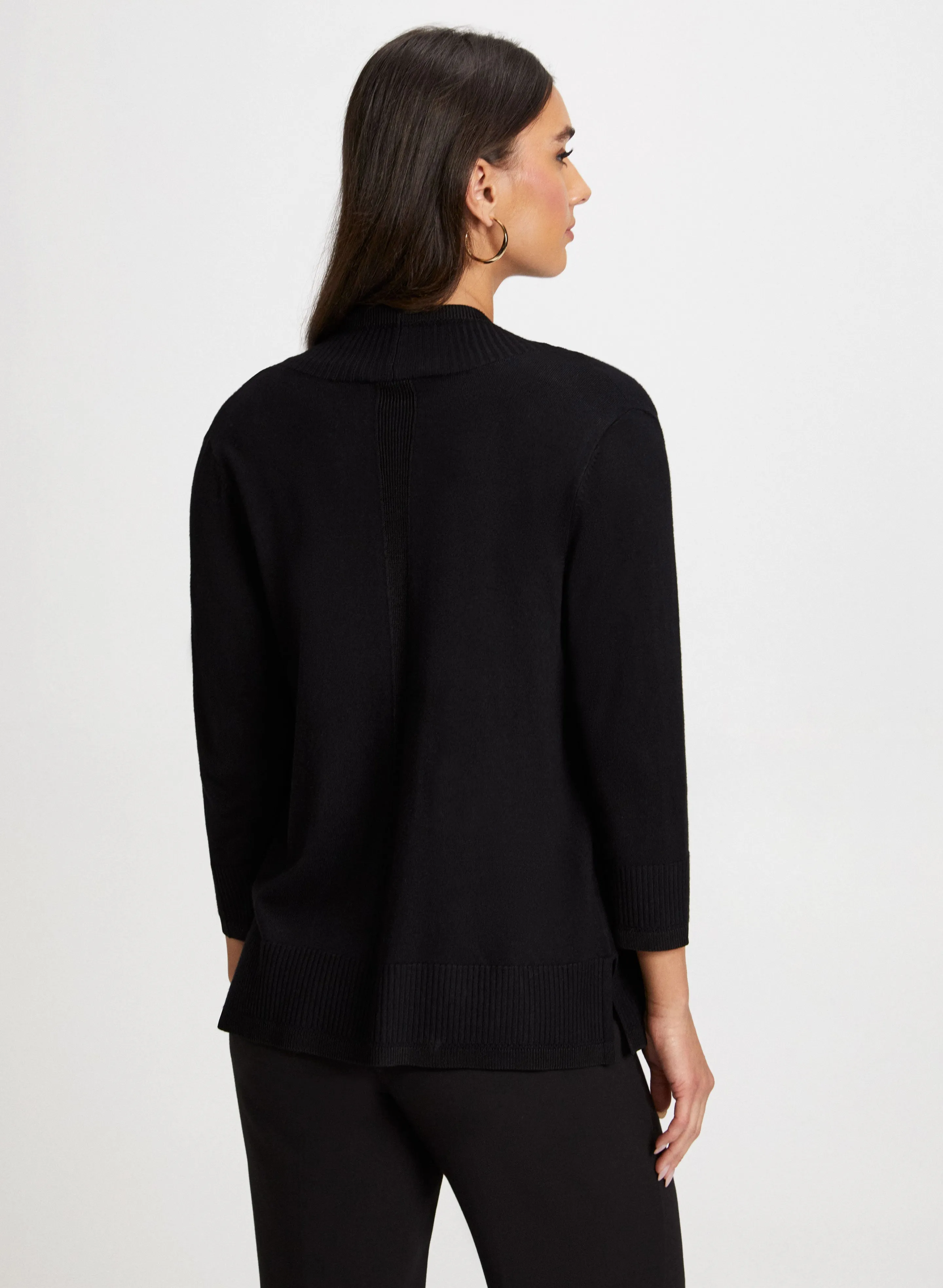 Short Rib Detail Cardigan