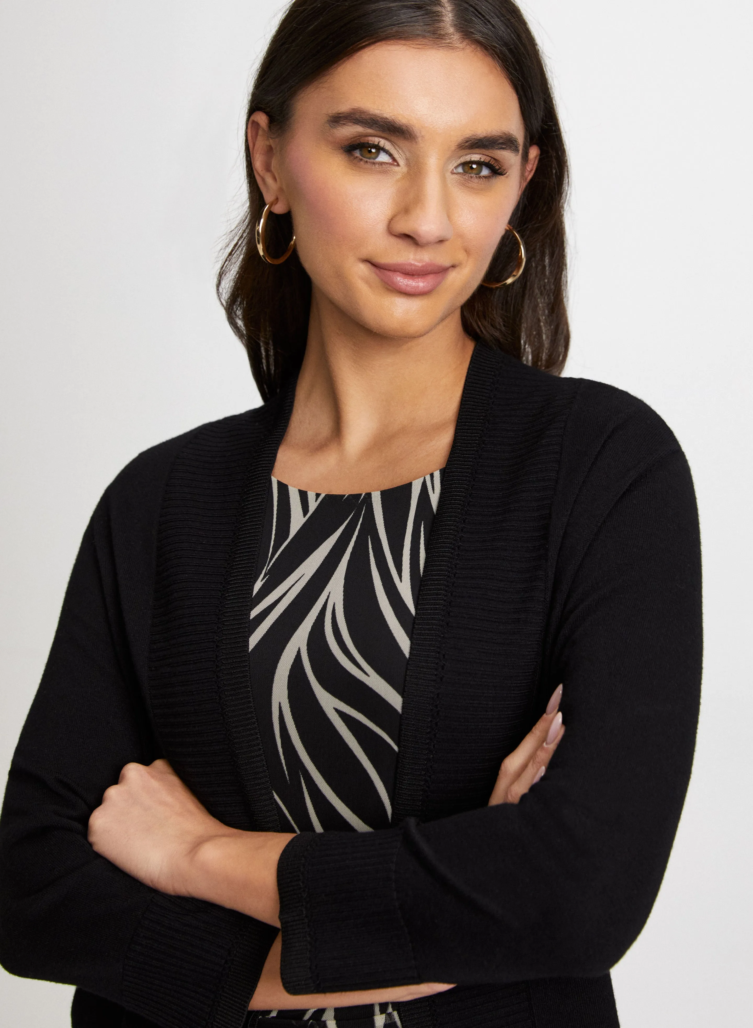 Short Rib Detail Cardigan