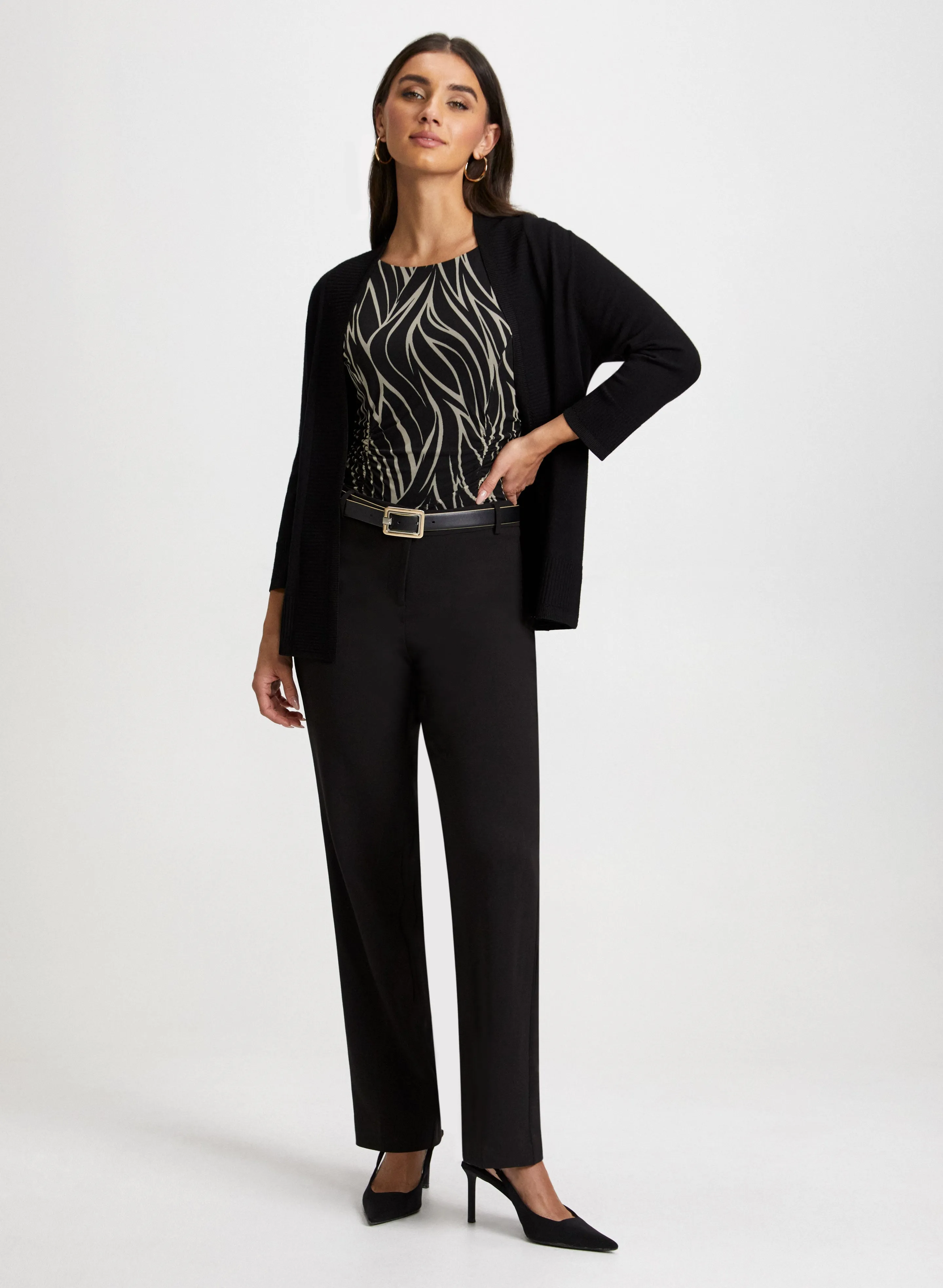 Short Rib Detail Cardigan