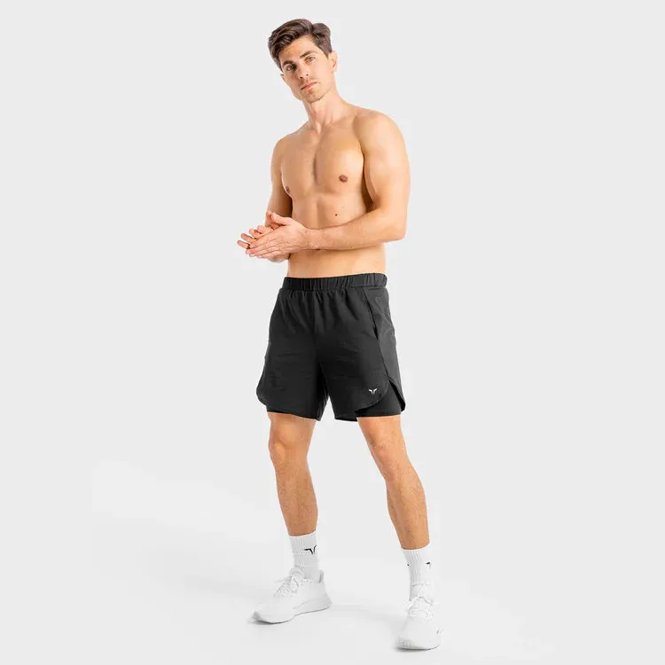 SQUATWOLF Men's Core Mesh 2 in 1 Shorts