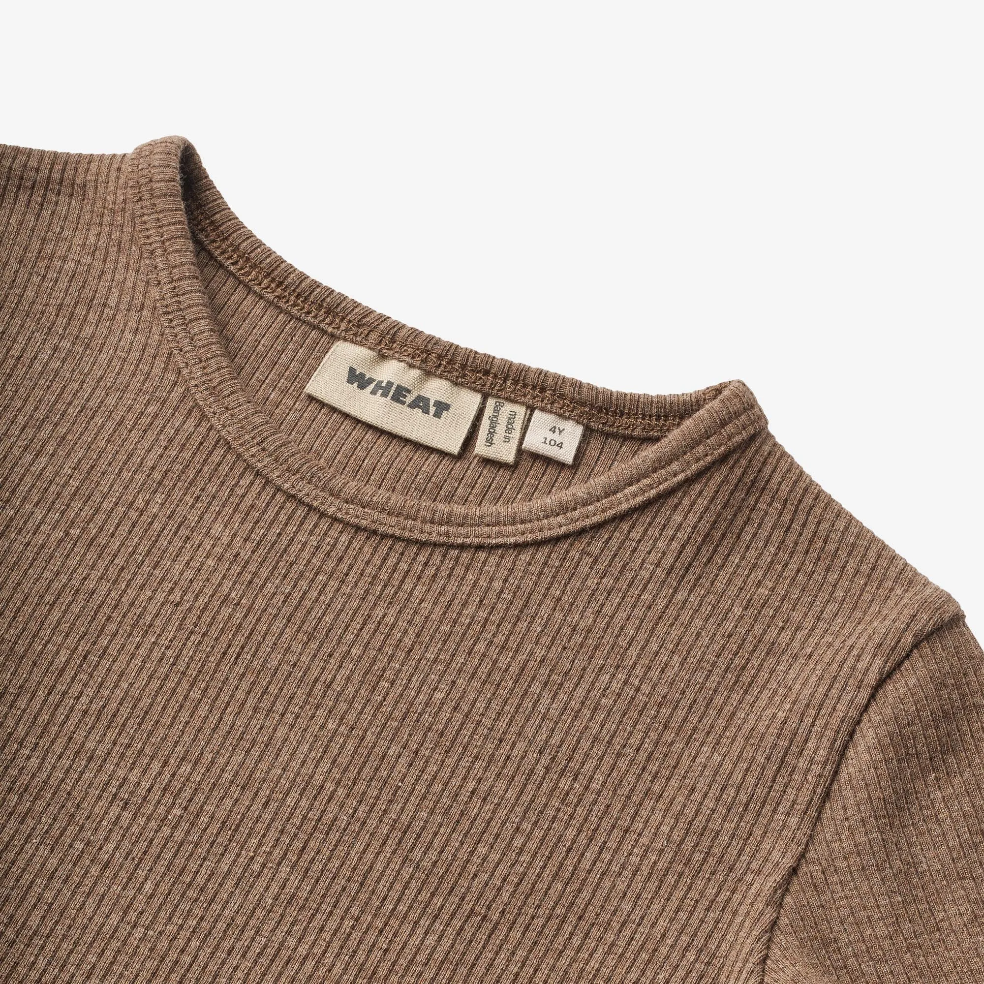 T-Shirt L/S Stig - coffee melange