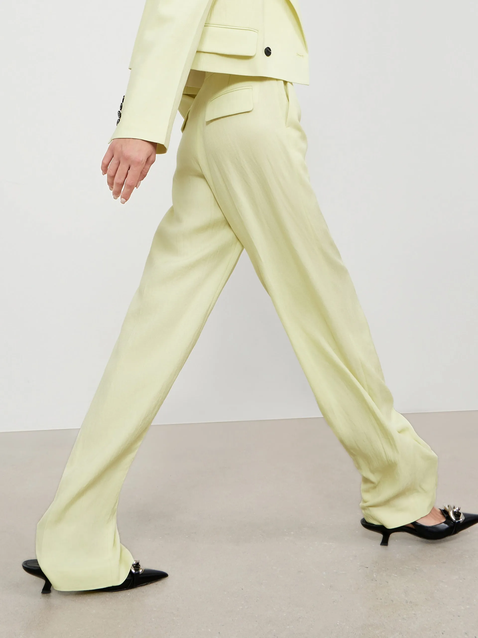 Triacetate Wide Leg Trousers