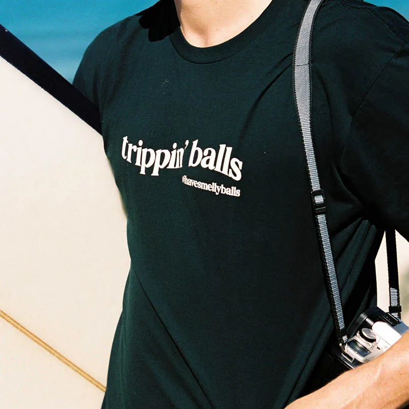 Unisex Trippin' Balls Tee - Pine Green