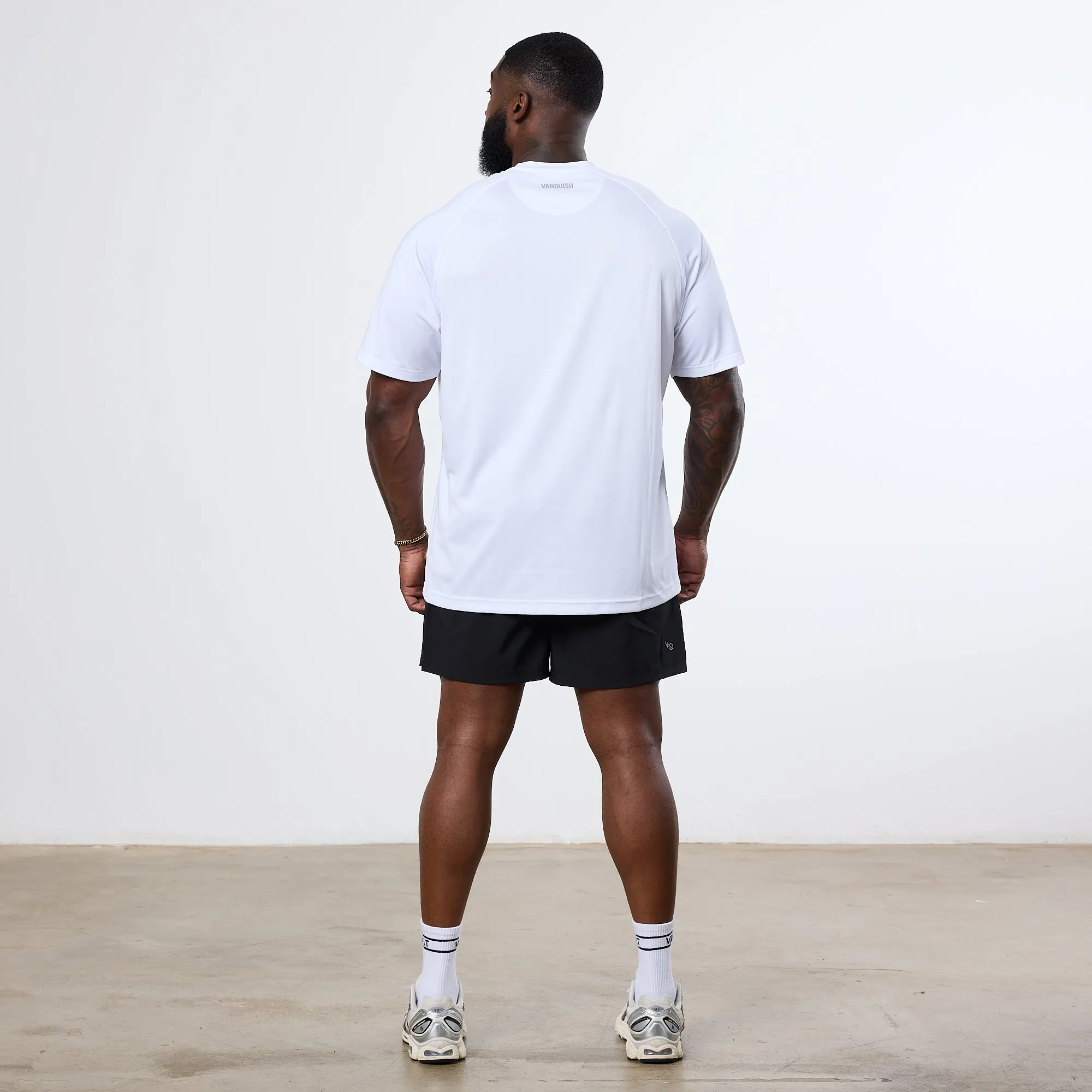 Vanquish Essential White Performance Oversized T Shirt