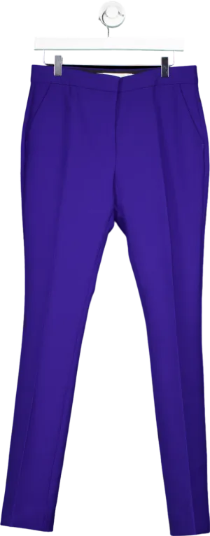 Victoria Victoria Beckham Blue Tailored Trousers UK 10