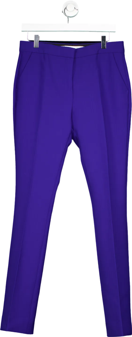 Victoria Victoria Beckham Blue Tailored Trousers UK 10