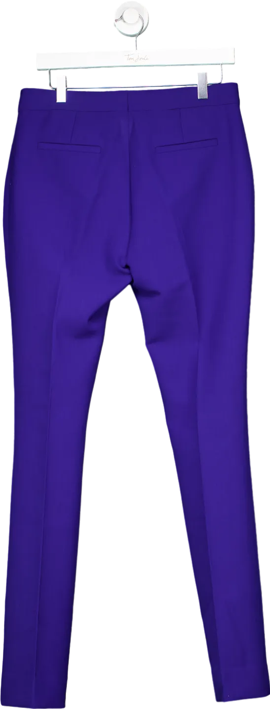 Victoria Victoria Beckham Blue Tailored Trousers UK 10