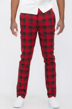 Weeknd Shop Mens Plaid Trouser Pants