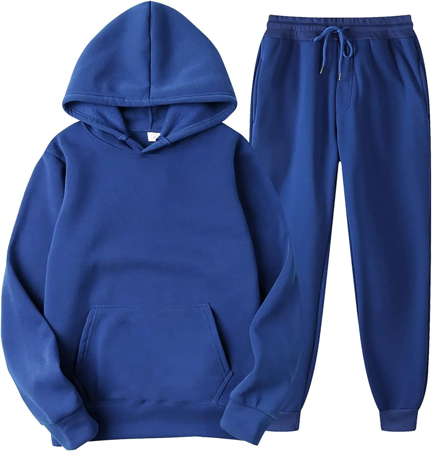 Women 2 Piece Outfits Long Sleeve Crewneck Althteic Outfits Pullover Tops Wide Leg Pants Sets