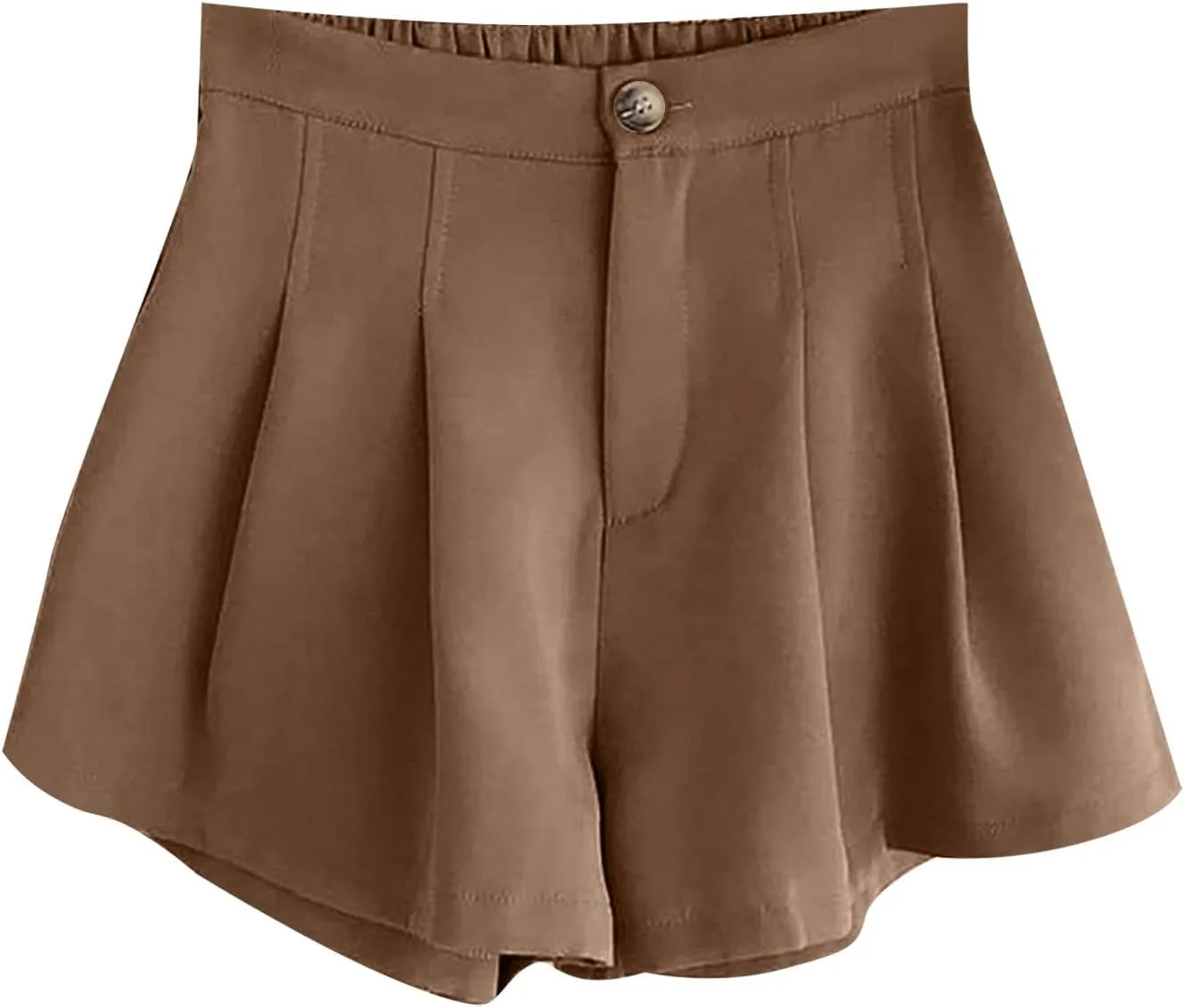 Women's Casual Elastic High Waisted Wide Leg Flowy Shorts Pleated Dressy Summer Shorts Short for Women Casual